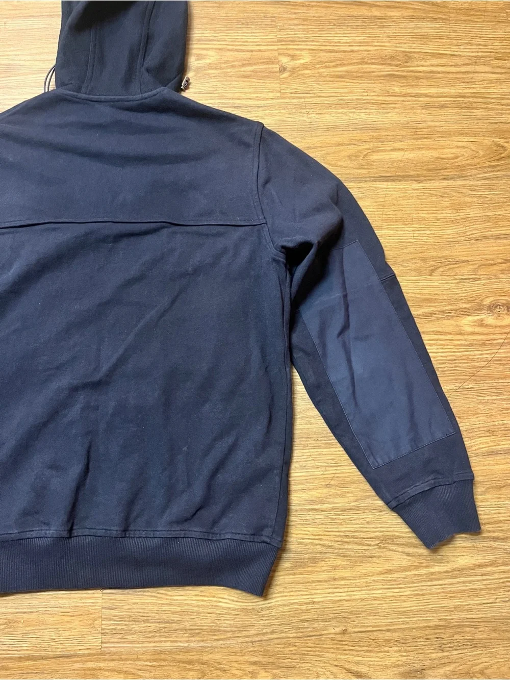 Rare Barbour Dept B Cotton Wool Full Zip Hooded Field Jacket Navy Utility Bomber
